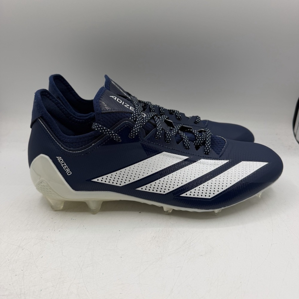 Adidas Adizero Electric .1 Football Cleats Mens 12 Navy Blue White Shoes IF1915